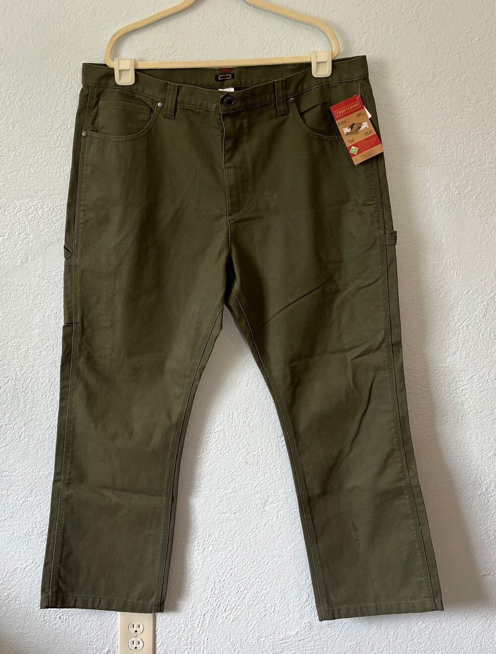 Craftsman Olive Green Men's Cargo Work Pants